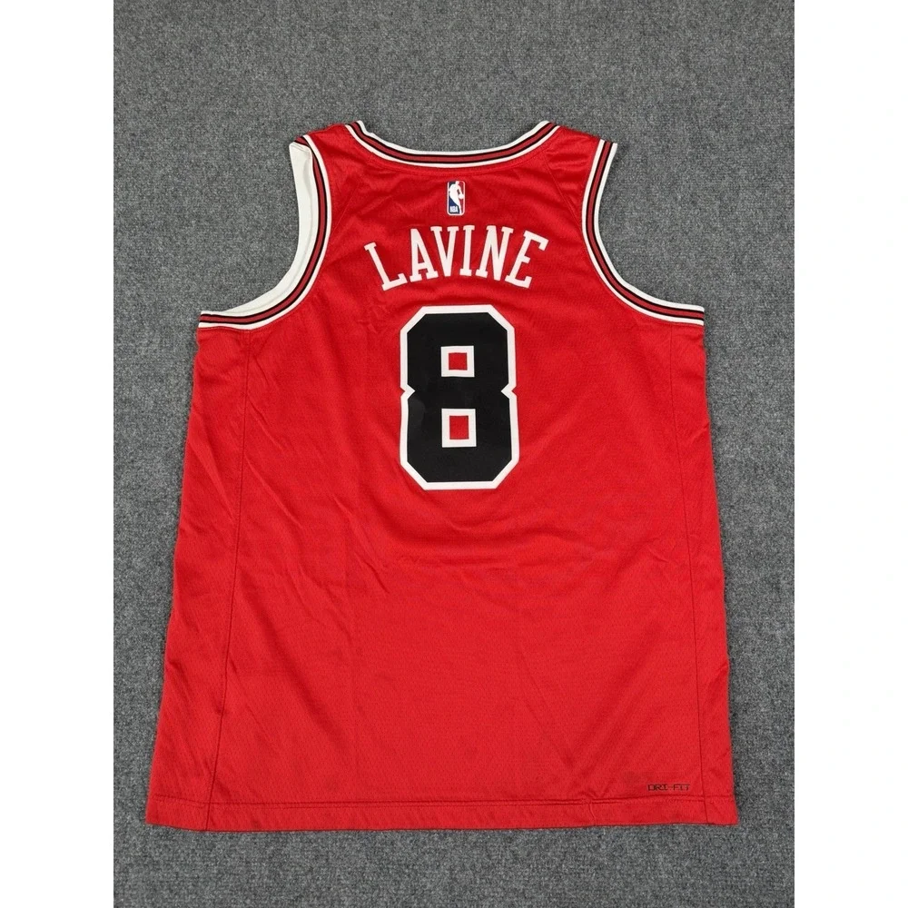 Nike NBA Chicago Bulls Zach LaVine #8 Swingman Jersey Red Mens Large 48